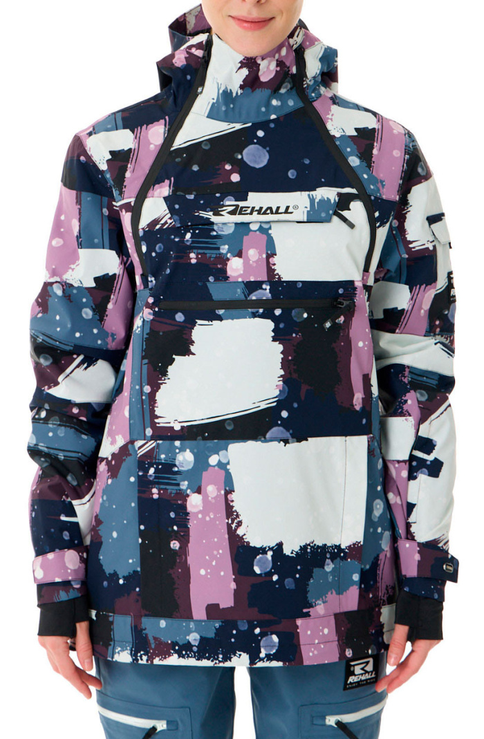 Анорак женский REHALL VIE-R Camo Abstract Lavender